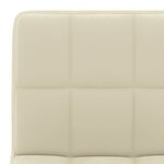vidaXL Tabouret de bar Crème Velours