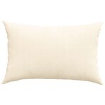 vidaXL Coussins de canapé 2 Pièces Crème 60 x 40 cm