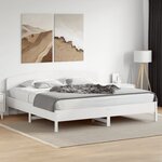 vidaXL Tête de lit blanc 200 cm bois massif de pin