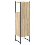 vidaXL Armoire Haute de Rangement Chêne Clair Bois d'ingénierie