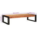 vidaXL Étagère de salle de bain avec étagère 100 x 50 x 23 cm