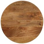 vidaXL Dessus de table Ø 50x2 5 cm rond bois de manguier massif
