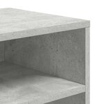 vidaXL Bibliothèque gris béton 66x31x80 cm bois d’ingénierie