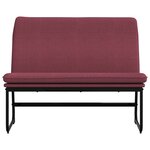 Banc banquette 100 x 75 x 76 cm tissu rouge bordeaux 02_0010704