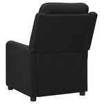 vidaXL Fauteuil électrique de massage Noir Tissu