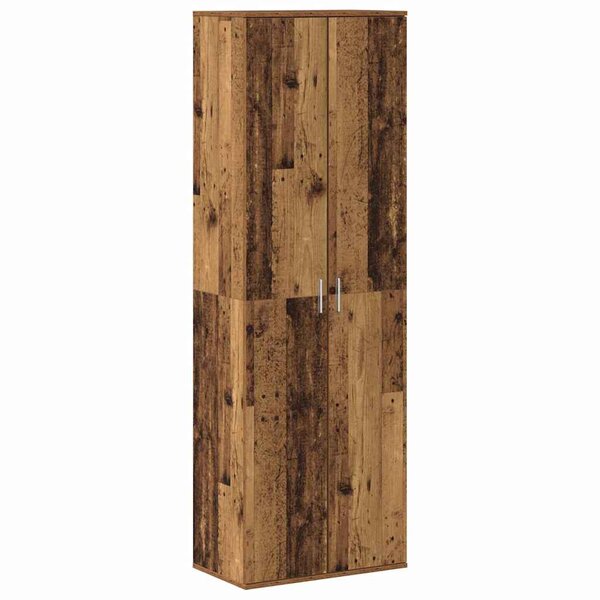 vidaXL Highboard Bois Ancien 60 x 35 x 180 cm Bois d'ingénierie