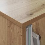 vidaXL Étagère à magazines 2 Pièces Chêne artisanal 35 x 30 x 45 cm