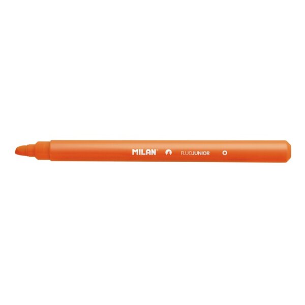 LOT de 22 Marqueur Fluorescent Milan Junior - Pointe Biseautée 1 - 4mm - Couleur Orange