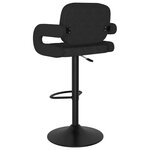 vidaXL Tabourets de bar lot de 2 noir tissu