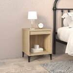 vidaXL Tables de chevet 2 Pièces Chêne sonoma 40x35x50 cm