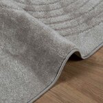 vidaXL Tapis de surface HUARTE Gris 230 x 160 cm Polyester