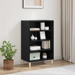 vidaXL Buffet Chêne noir 57 x 35 x 89 5 cm Bois d'ingénierie