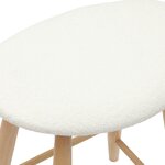 vidaXL Chaises de salle à manger 2 Pièces Naturel 46 x 37 x 63 cm