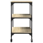 vidaXL Chariot de cuisine chêne sonoma 60x41x76 cm bois d'ingénierie