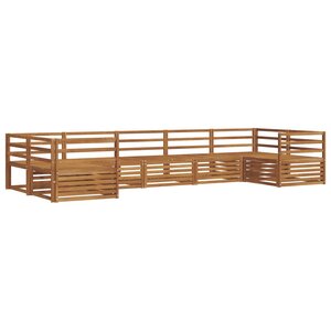 vidaXL Ensemble de canapés d'extérieur 7 pc Naturel