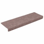vidaXL Tapis d'escalier autocollants 30 pièces 65 x 21 x 4 cm Crème Bord rectangulaire