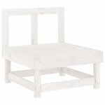 vidaXL Canapés centraux de jardin 2 Pièces blanc bois de pin massif