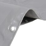 vidaXL Bâche 650 g / m² 6 x 8 m Gris
