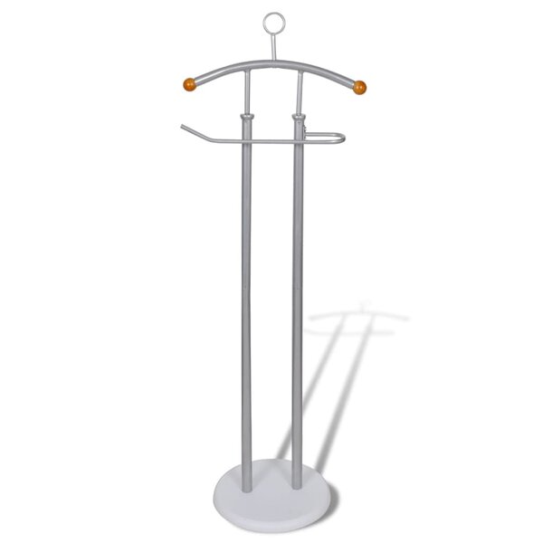 vidaXL Support valet pour manteaux chemises Cadre en métal