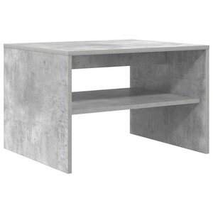 vidaXL Table basse Gris béton 60 x 50 x 40 cm Bois d'ingénierie