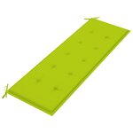 vidaXL Banc de jardin 3 places avec coussin 150 cm Bois d'eucalyptus