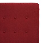 Vidaxl fauteuil de massage inclinable rouge bordeaux tissu