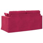 vidaXL Canapé Bordeaux 158 x 78 x 80 cm Velours