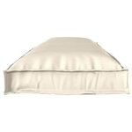 vidaXL Coussin pour banc de palette Crème 150 x 40 x 8 cm Tissu Oxford