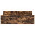 vidaXL Cadre de lit sans matelas chêne fumé 150x200 cm