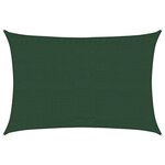 vidaXL Voile d'ombrage 160 g/m² Vert foncé 3 5x5 m PEHD