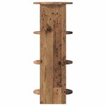 vidaXL Meuble d'appoint Bois ancien 40 x 40 x 100 cm Bois d’ingénierie