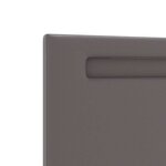 vidaXL Tête de lit avec des lumières à LED Gris 160 cm PVC