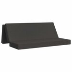 vidaXL Canapé-lit pliable 180 x 67 x 45 cm Gris foncé