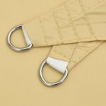 vidaXL Voile d'ombrage sable 7x5 m 100   polyester oxford