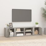 vidaXL Meubles TV 2 Pièces Gris béton 80x31 5x36 cm Bois d'ingénierie
