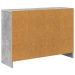 vidaXL Buffet Gris béton 88 5 x 27 5 x 63 5 cm