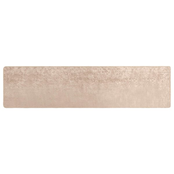 vidaXL Coureur de Tapis MARSA Beige 80 x 450 cm Polyester et PVC
