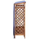 vidaXL Remise à bois de chauffage 105x38x115 cm Bois d'acacia solide