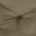 vidaXL Coussins de chaise à dossier haut lot de 6 taupe mélangé tissu
