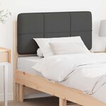 vidaXL Tête de lit capitonnée Brun et gris foncé 75 cm Pin massif