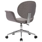 Chaise fauteuil siège pivotante de bureau informatique étude tissu gris 02_0024135