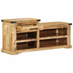 vidaXL banc Marron 110 x 35 x 50 cm Bois de mangue massif