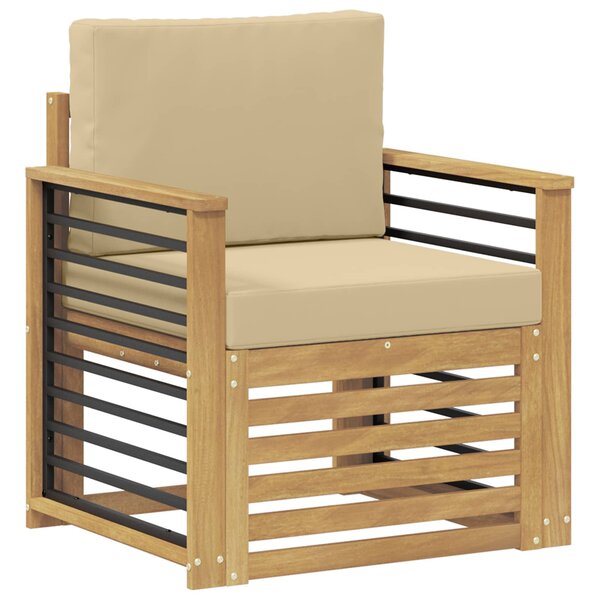 vidaXL Ensemble de canapés d'extérieur Polyester Blanc