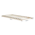 Sommier à lattes 90x200 en bois pin massif lit simple