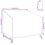 vidaXL Housse de chaise de jardin 96 x 79 x 74 cm Tissu oxford 210D