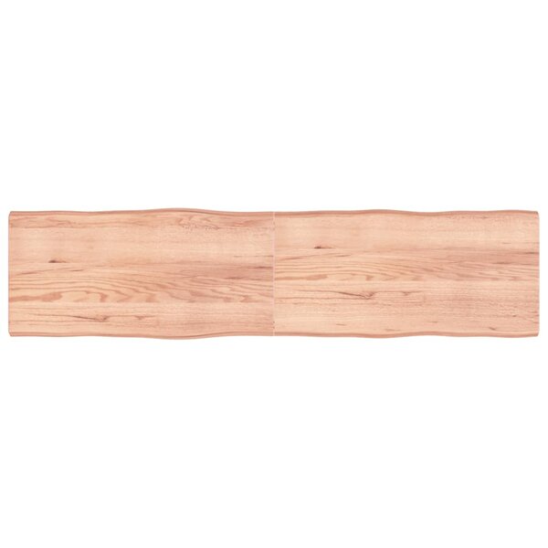 vidaXL Dessus de table bois massif traité bordure assortie