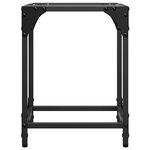 vidaXL Tables basses avec dessus en verre transparent 2 Pièces acier