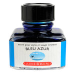 Encre traditionnelle à stylo en flacon 'D' 30ml Bleu azur HERBIN