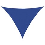 vidaXL Voile d'ombrage 160 g/m² triangulaire bleu 5x5x6 m PEHD