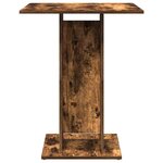 vidaXL Table de bistro Chêne fumé 60x60x75 cm Bois d'ingénierie
